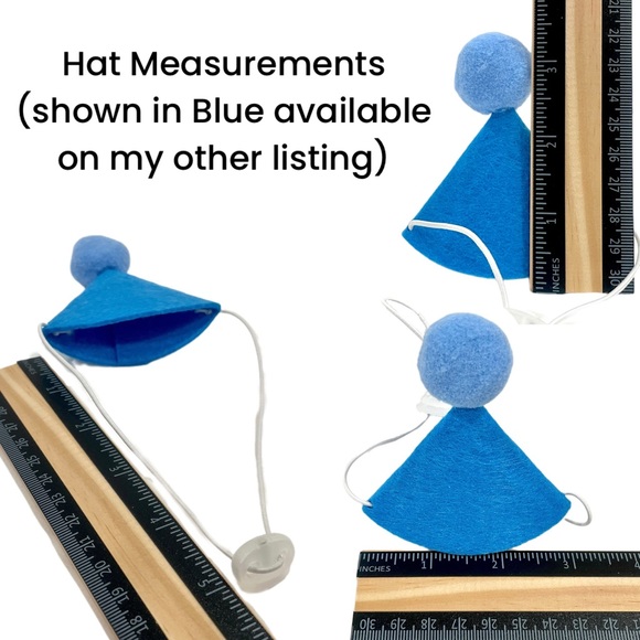 Pet Birthday Hat and Bib Set Purple/White for Small-Medium Dogs Cats NWT - Picture 6 of 8